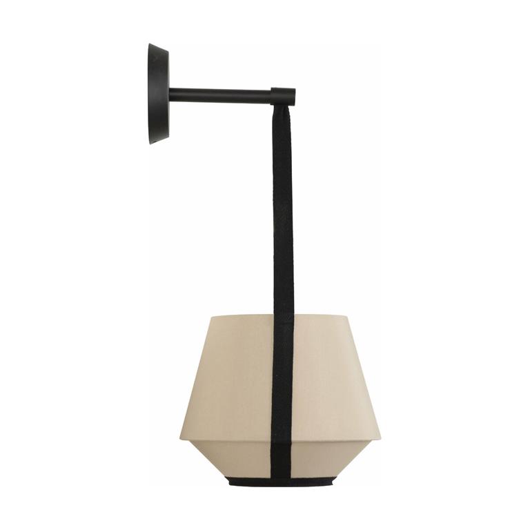 Applique murale en tissu beige sable 20 cm CARRIE - Forestier