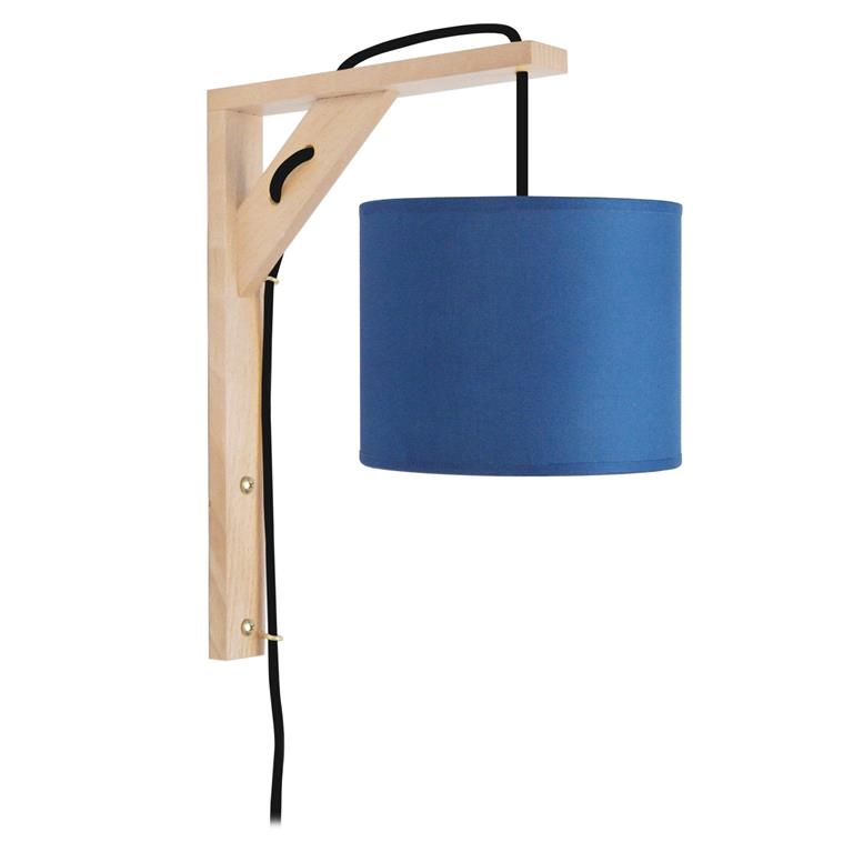 Applique tissu bleu 30  cm