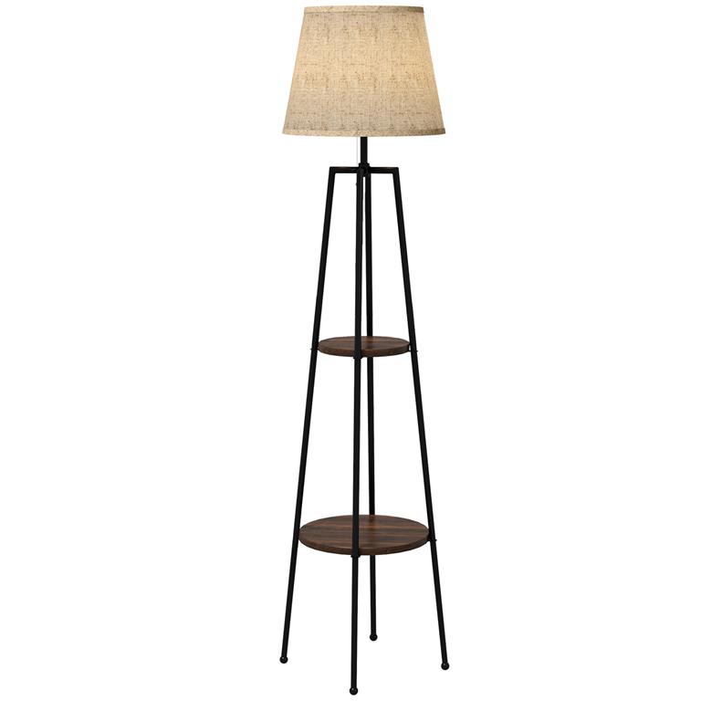 Lampadaire design 2 étagères H