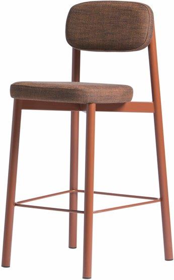 Chaise de bar rouge brique 65 cm Résidence - Kann Design