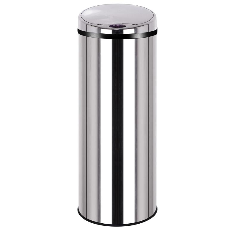 Poubelle de cuisine automatique en acier inox avec seau 50L