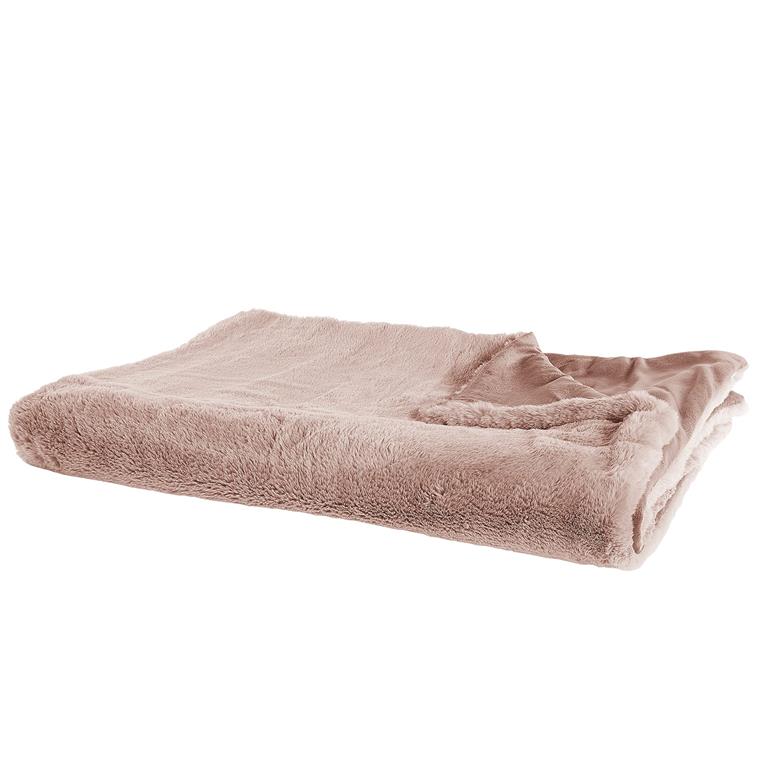 Couverture en polyester rose 220x200cm