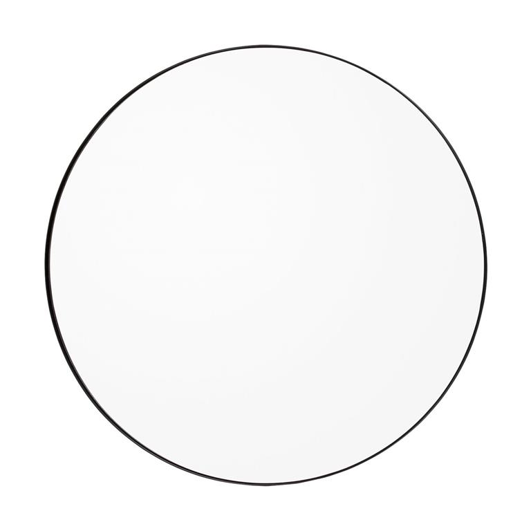 Miroir rond en mdf noir 110cm Circum - AYTM