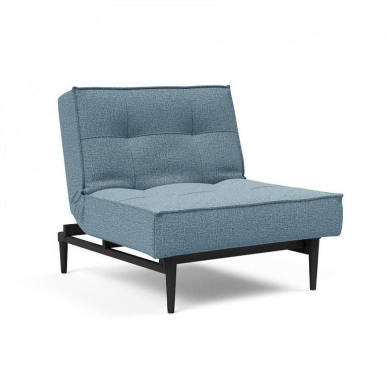 INNOVATION LIVING Fauteuil SPLITBACK STYLETTO convertible lit 90*115 cm pieds fuseau