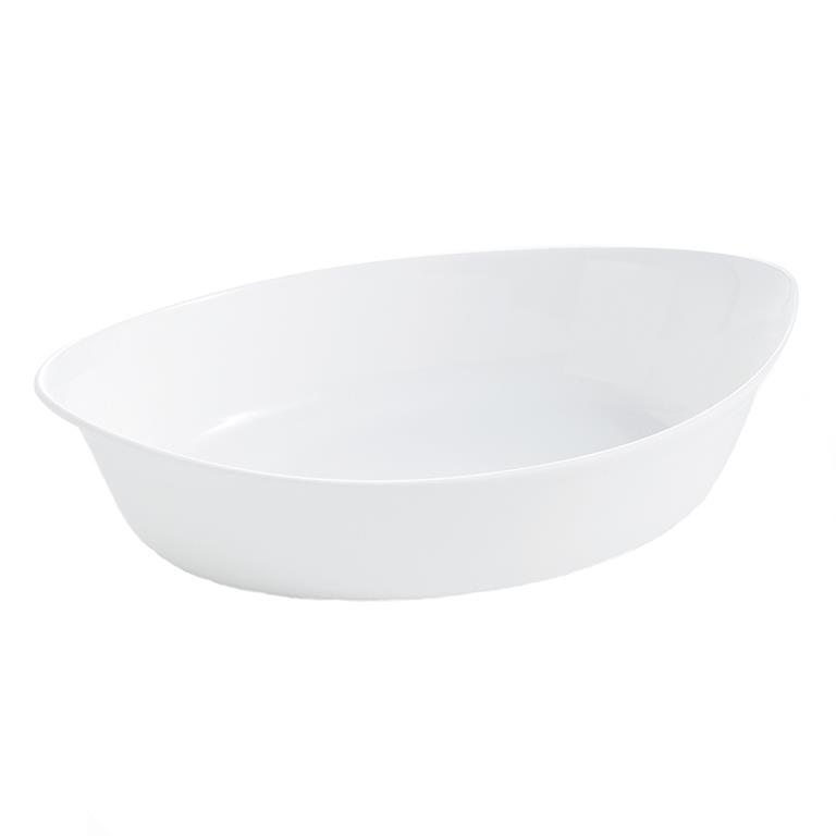 Plat ovale blanc 25x15cm