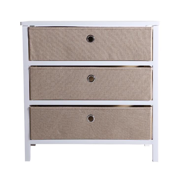 Commode en bois mdf blanc 60x34x60 cm