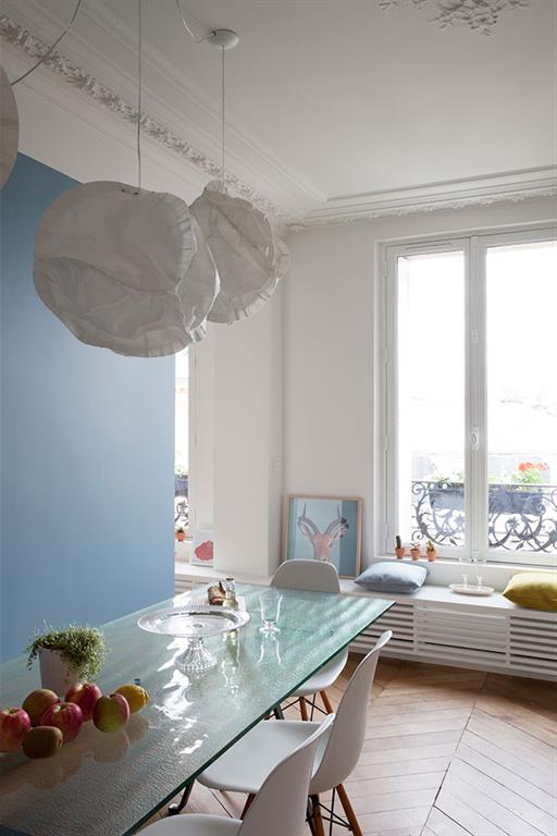 Cuisine d'un appartement Haussmannien à Paris