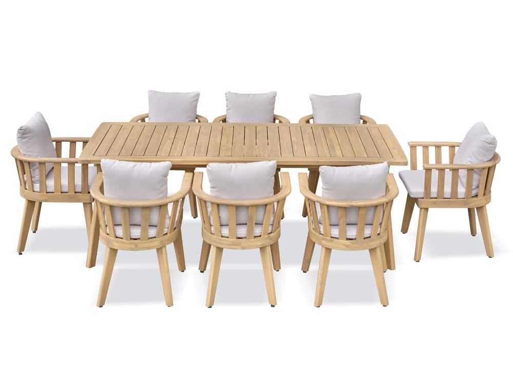 Ensemble repas de jardin 8 places - Acacia