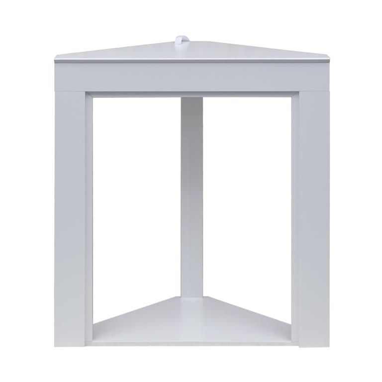 Manteau de cheminée d'angle 90x45x100 cm blanc