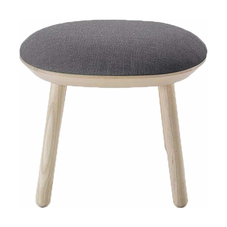 Tabouret en tissu gris Naïve - Emko