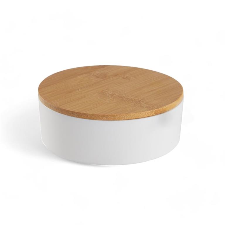 Boîte de rangement ronde avec miroir  14x5cm