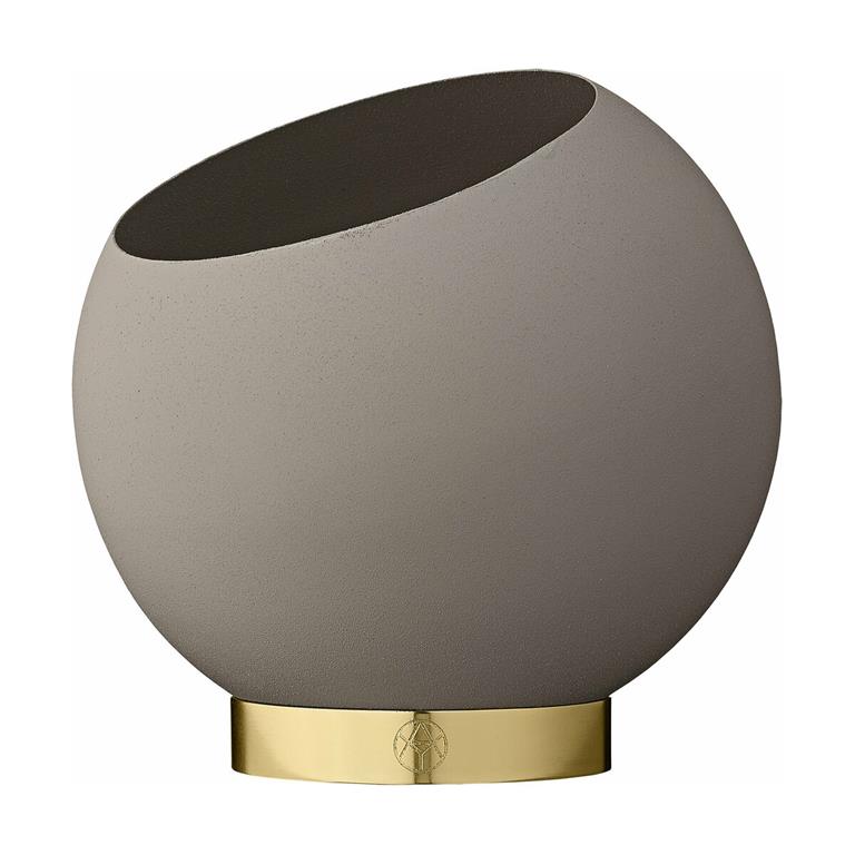 Pot de fleur taupe M Globe - AYTM