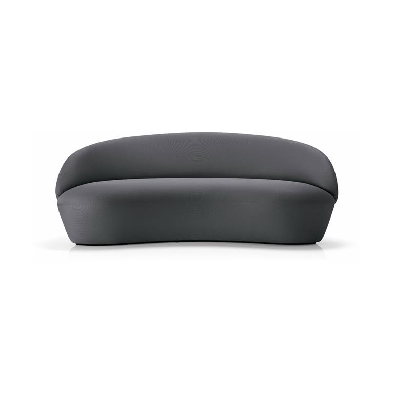 Canapé 3 places tissu gris anthracite Naïve - Emko