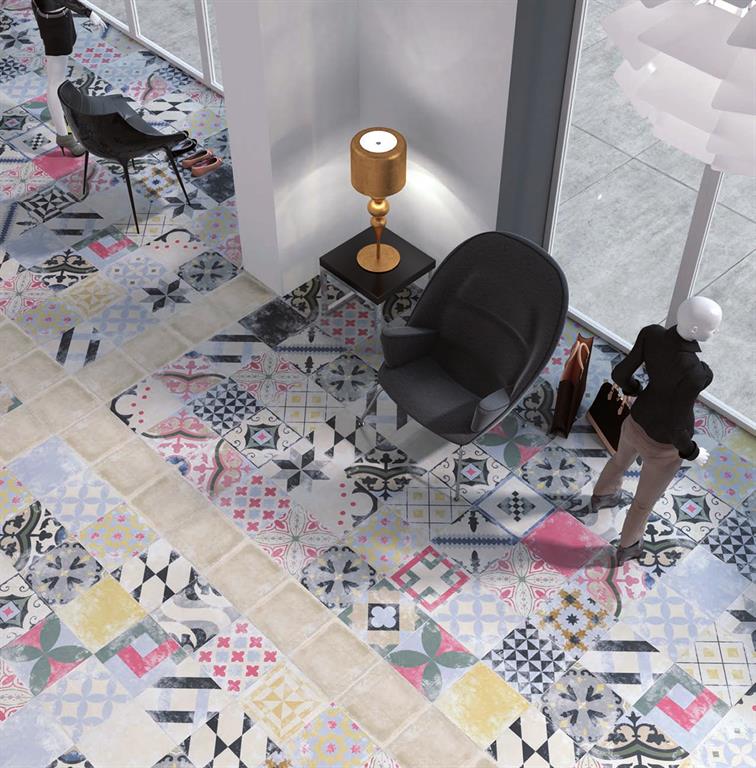 Carrelage imitation carreaux ciment RITZ