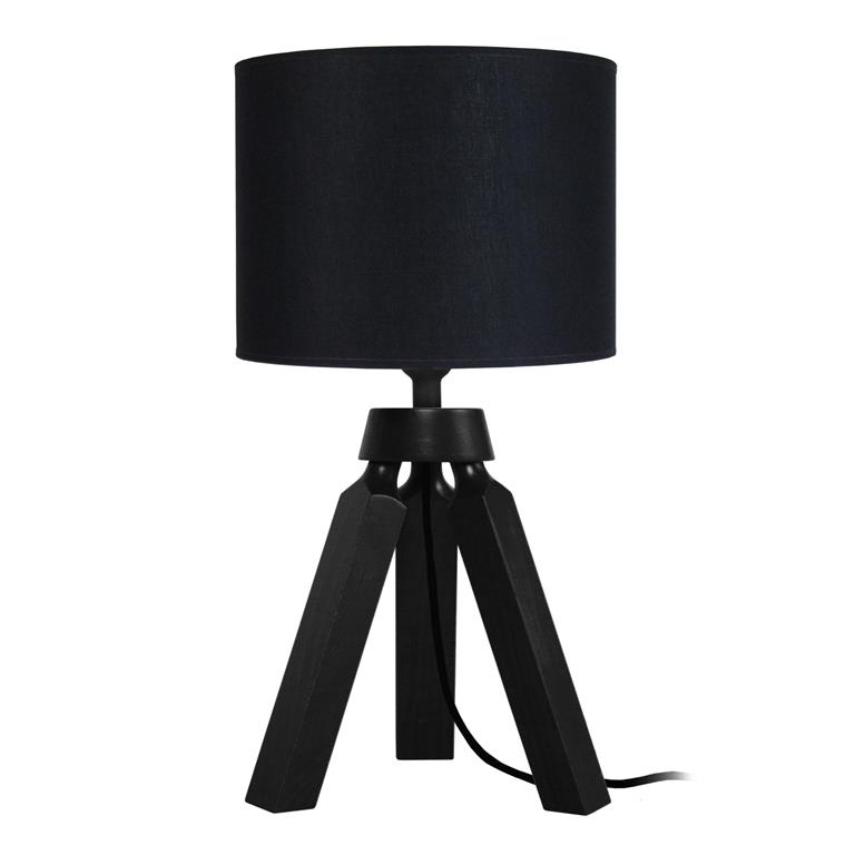 Lampe a poser bois  noir