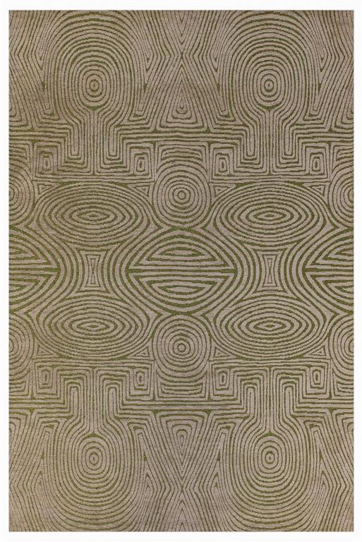 Tapis de salon moderne tissé plat vert 240x340 cm
