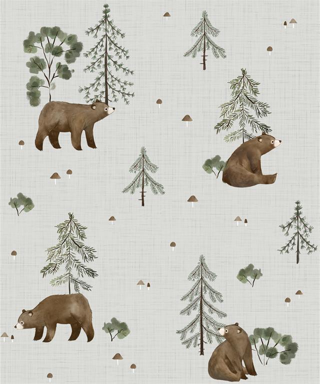 Papier peint Mountain & bears 