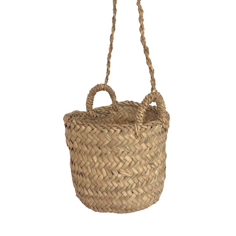 Panier à suspendre  osier naturel 15x15 cm