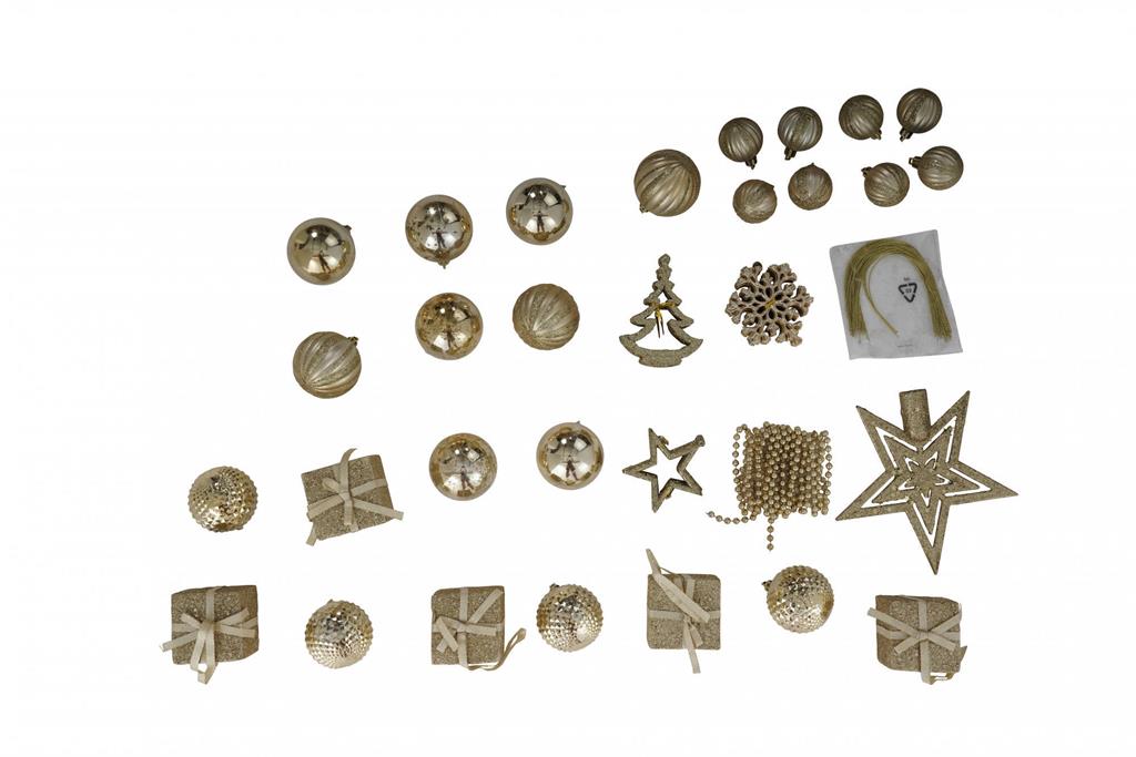 Décoration de Noël or 55x7 cm