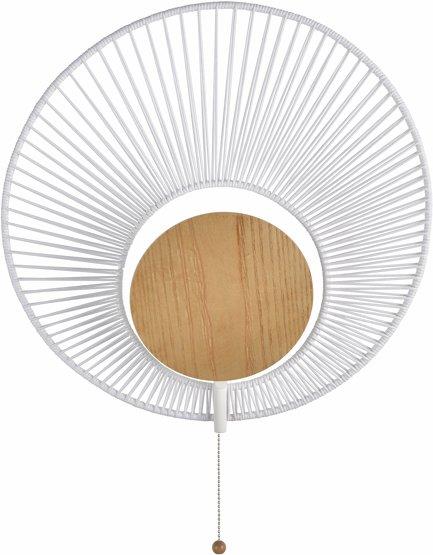 Applique murale en métal blanc Oyster - Forestier