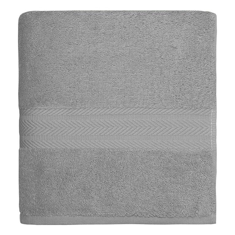 Drap de bain 550 g/m²  gris perle 70x140 cm