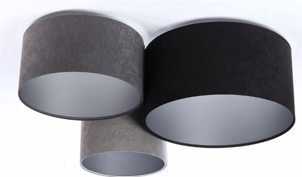 Plafonnier Tissu Gris