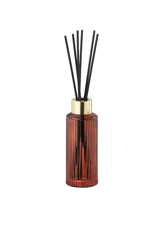 Diffuseur de parfum d'intérieur et tiges - JOL45502 - Rouge Rose - Verre - Taille 
