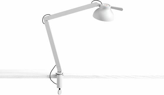 Lampe de bureau à pince blanche 14 x 60