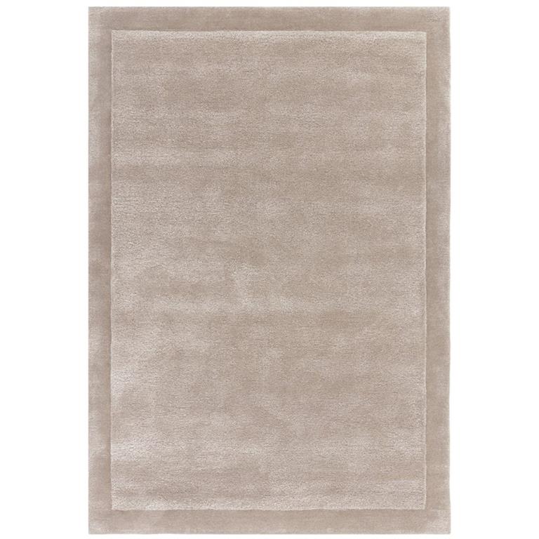 Tapis de salon en laine beige 160x230 cm