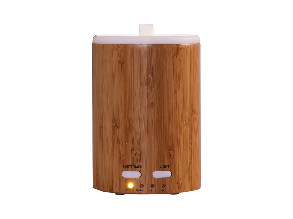 Diffuseur d'arômes par ultrasons 12W avec LED en bambou brun