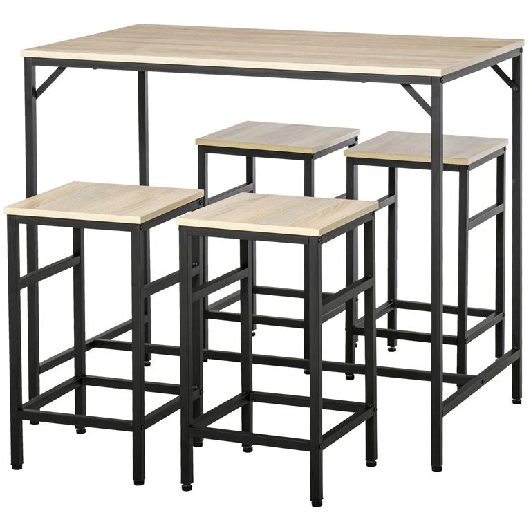 Ensemble table de bar design industriel 
