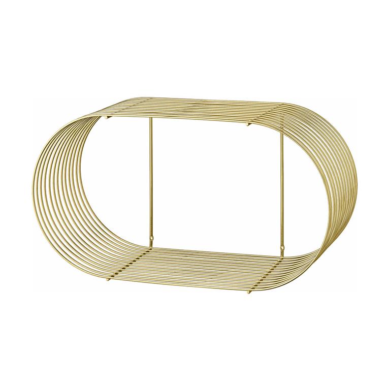 Etagère dorée en métal Curva - AYTM