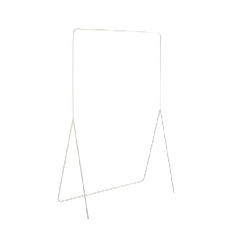 Portant minimaliste en métal blanc 150x100x45cm