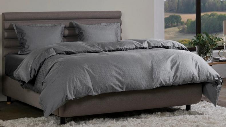 Housse de couette en coton jacquard Home by TEMPUR® Luxe Anthracite 240 x 260 CM