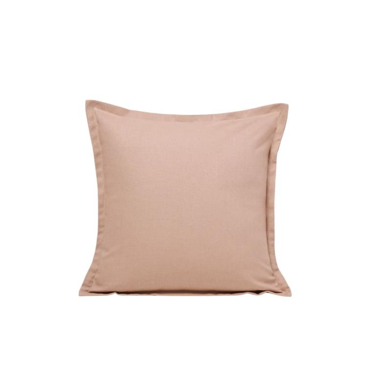 Housse de coussin en coton rose 40x40 cm