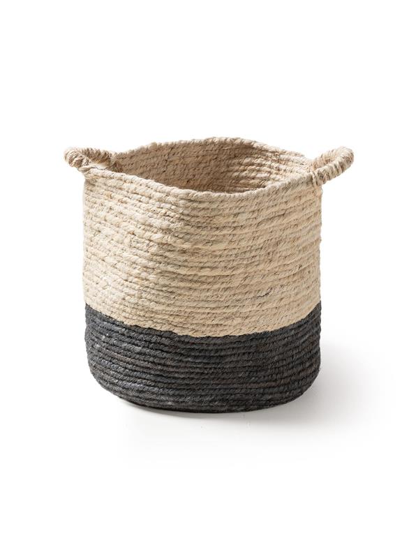 Panier crème/gris 30x30x30