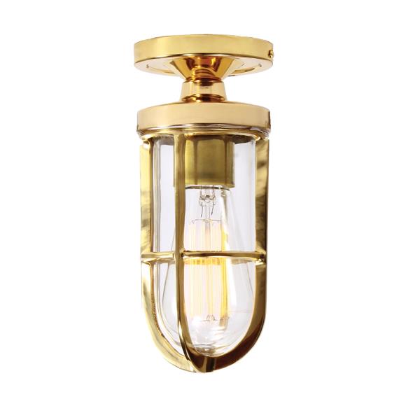OREGON A CAGE WELL GLASS LIGHT FITTING