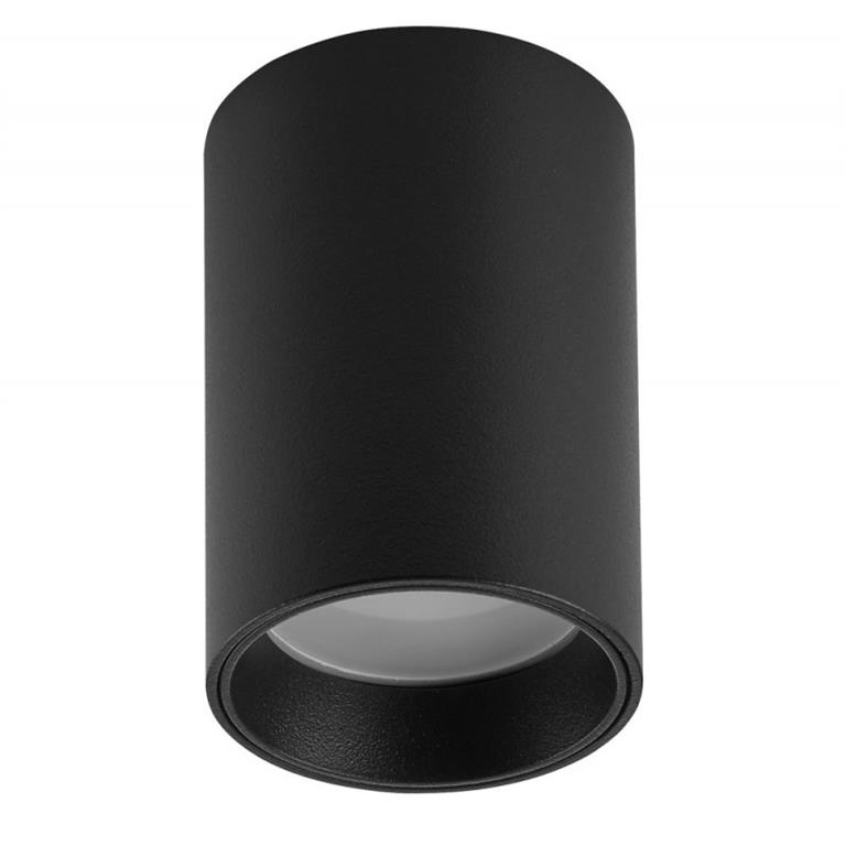 Spot cylindrique en métal noir