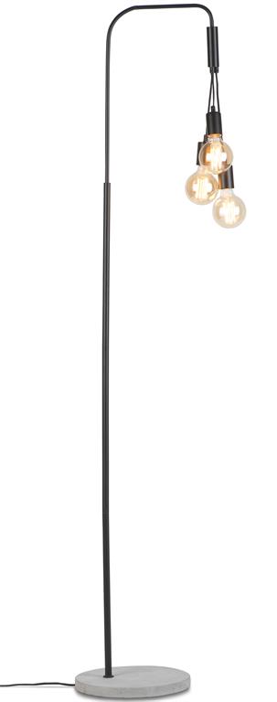Lampadaire ciment 3 ampoules H190cm