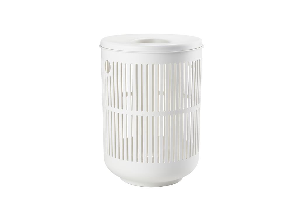 Panier à linge en polypropylène blanc