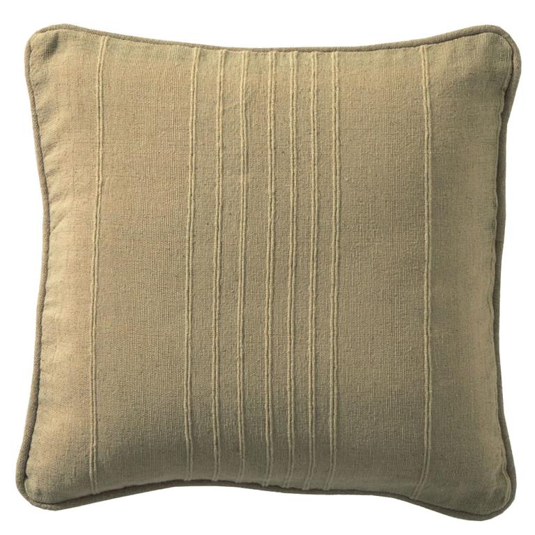 Housse de coussin en coton beige ficelle 65x65cm