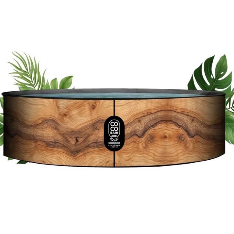 Piscine gonflable imitation bois 250cm