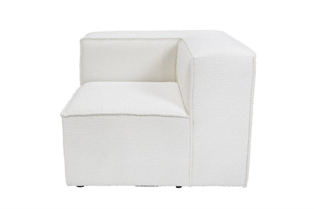 Angle modulable 1 place  en tissu ecru