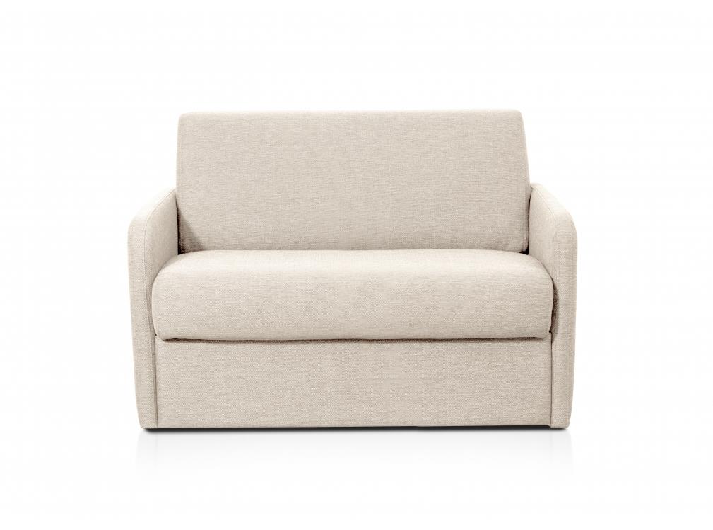 Fauteuil Convertible Express en tissu - Matelas 100x190 cm - Beige
