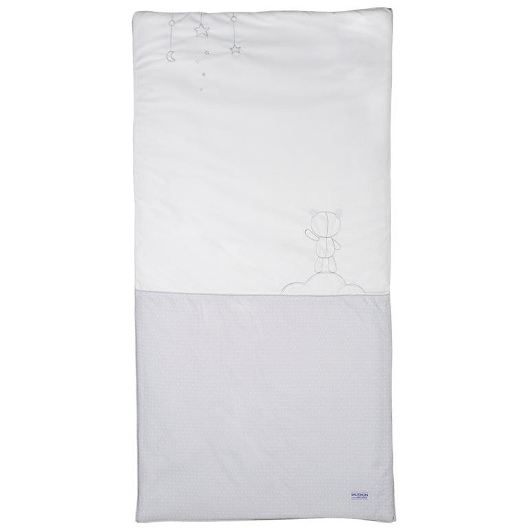 Edredon pour lit bébé en coton blanc