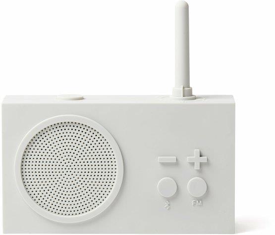 Radio FM&Enceinte Bluetooth blanc Tykho 3 - Lexon