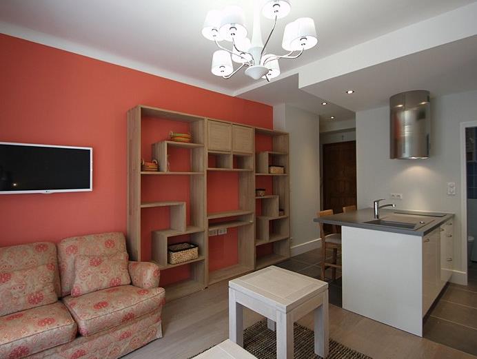 Cuisine ouverte sur le salon