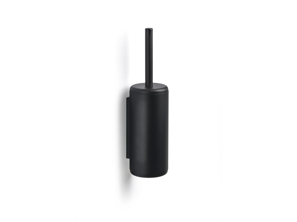 Brosse de toilettes à accroche en aluminium/ABS noir