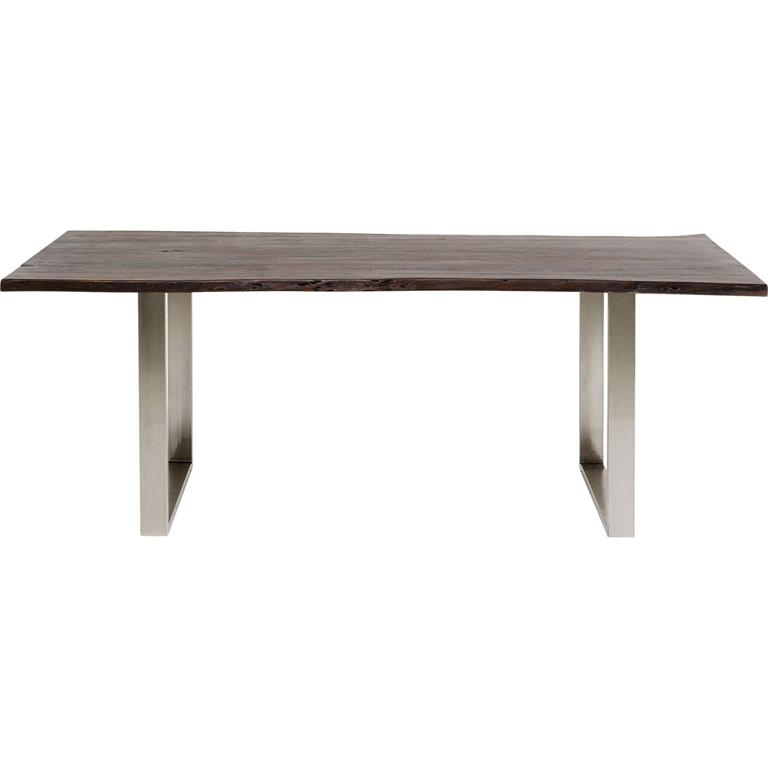 Table Harmony 160x80cm noyer chrome Kare Design