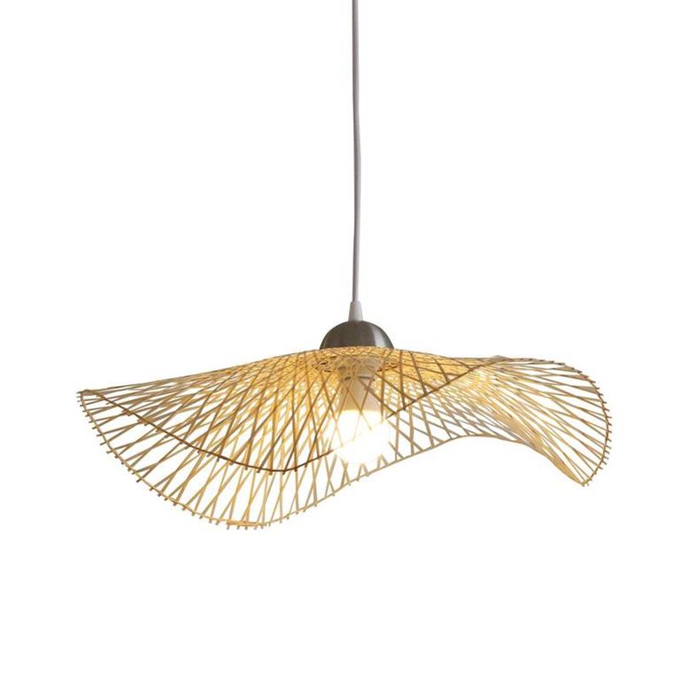 Suspension en bambou tressé 55cm